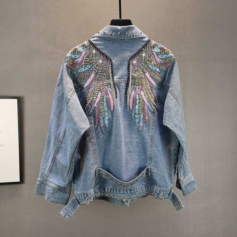 Down Jacket Packable - 2024 New AutumnFashion Rivet Woman Denim